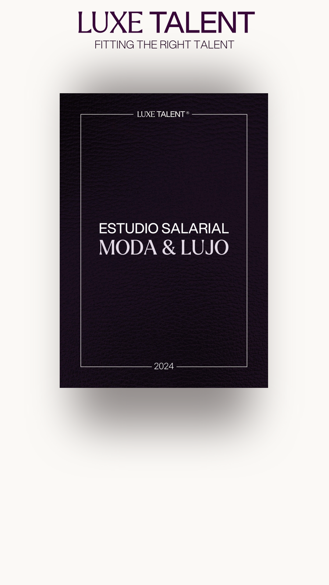 Estudio salarial moda y lujo 2024